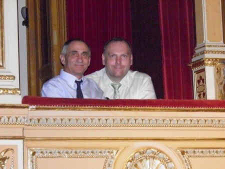 MIlan a "velký Pavel" v loži ND v Praze